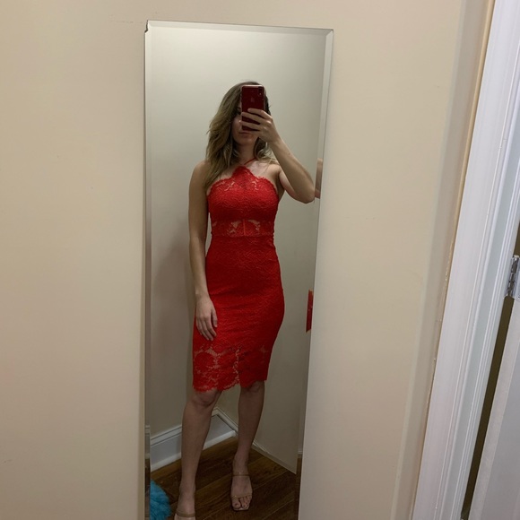 Express - NWT red lace corset dress size 0 - Picture 2 of 7
